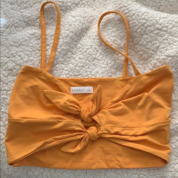 Kookai Tops - Crop top yellow/orange
